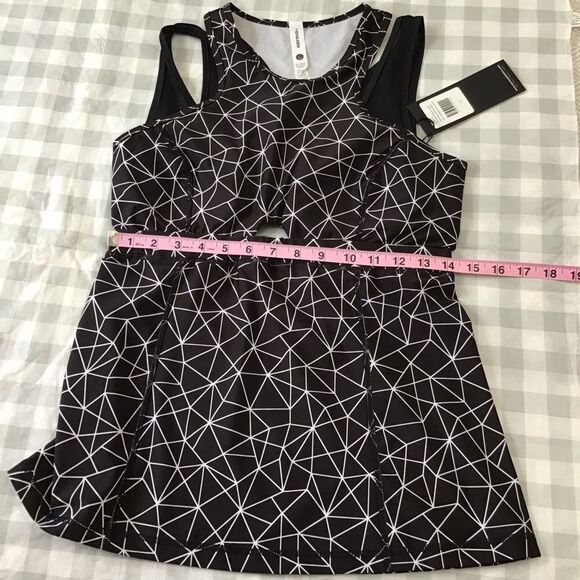 New Sports gym clothing yoga running training tank top integred bra blac… - Picture 7 of 13